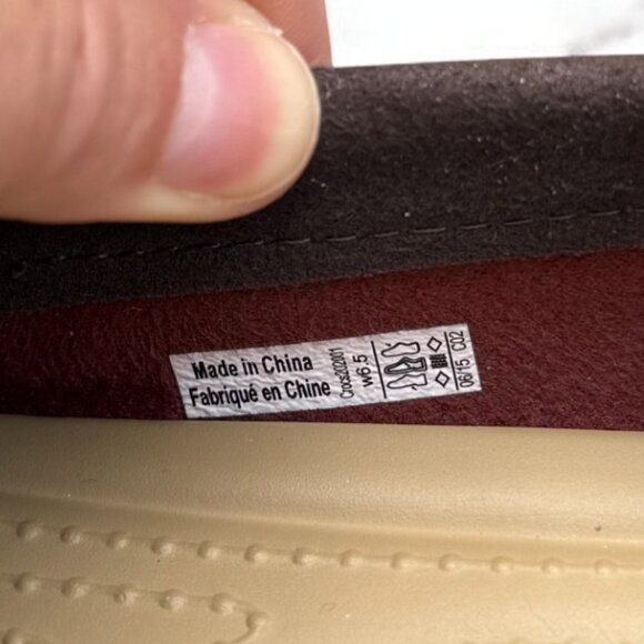 Crocs NWOB Marin ColorLite Loafers Women's Size 6.5 Mahogany Brown Slip On - Picture 7 of 11